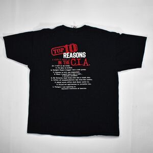 Vintage Y2K International Spy Museum CIA Doublesided T-Shirt - XL